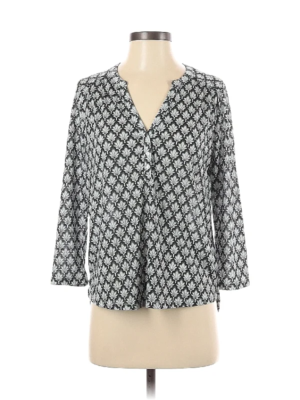 Long Sleeve Blouse Mandarin Collar Blouse