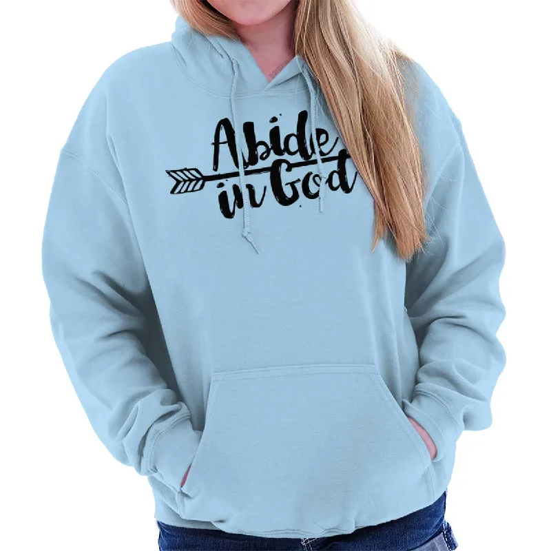Abide God Hoodie Hoodie with Turtle Neck Cozy Winter