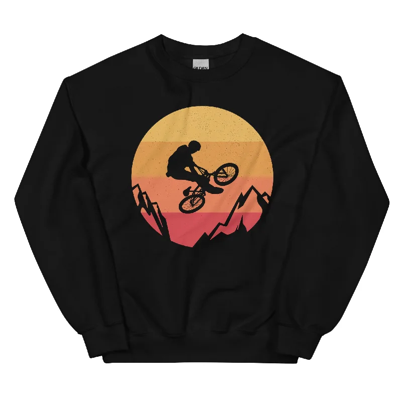 Stuntbiker - (M) - Sweatshirt (Unisex) Hoodie with Distressed Vintage Worn