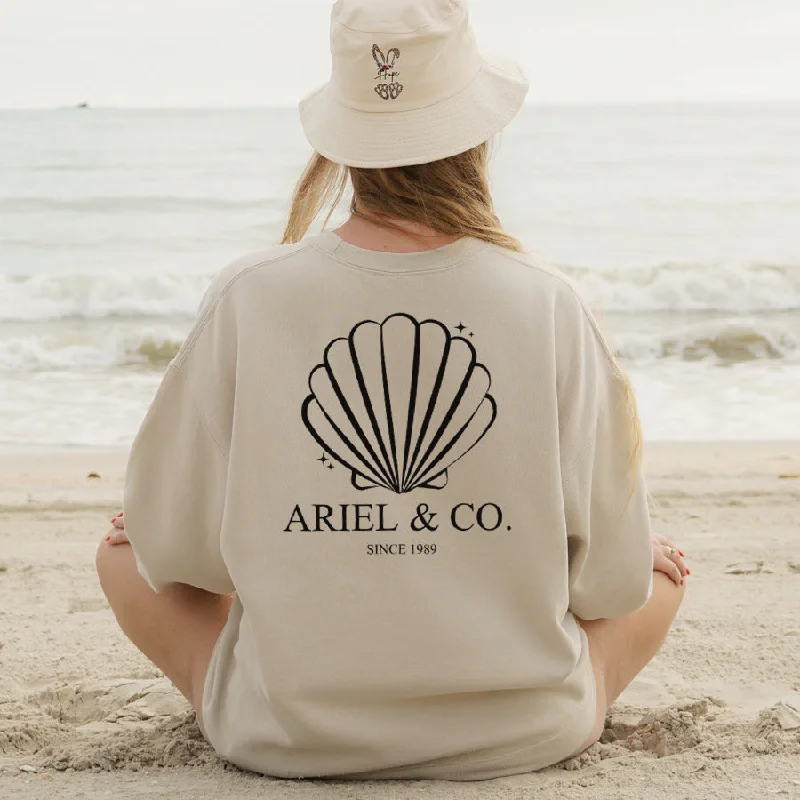 Ariel & Co 1989 Back Logo Sweatshirt Hoodie with Tie-Dye Psychedelic Retro