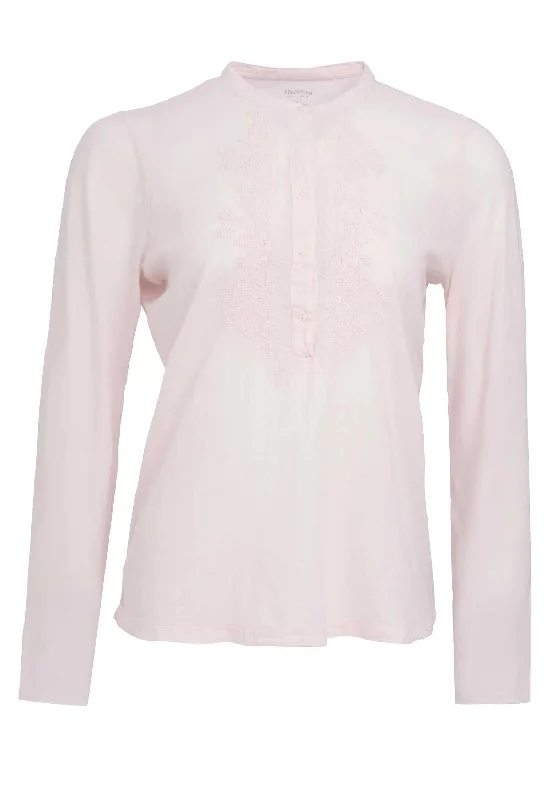 Blouse Taenia Bcte501 Nude Sheer Sleeve Blouse