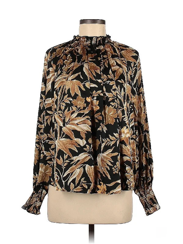Long Sleeve Blouse Chic Wrap Blouse