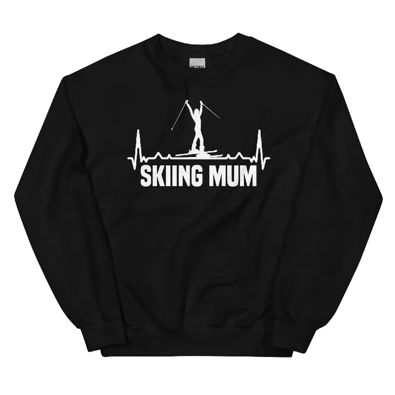 Skifahren Mum 1 - Sweatshirt (Unisex) Hooded Sweatshirt Casual Wear Street Style