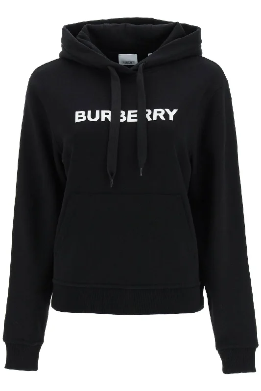 Poulter Hoodie With Logo Print  - Black Hoodie with Logo Branding Identity