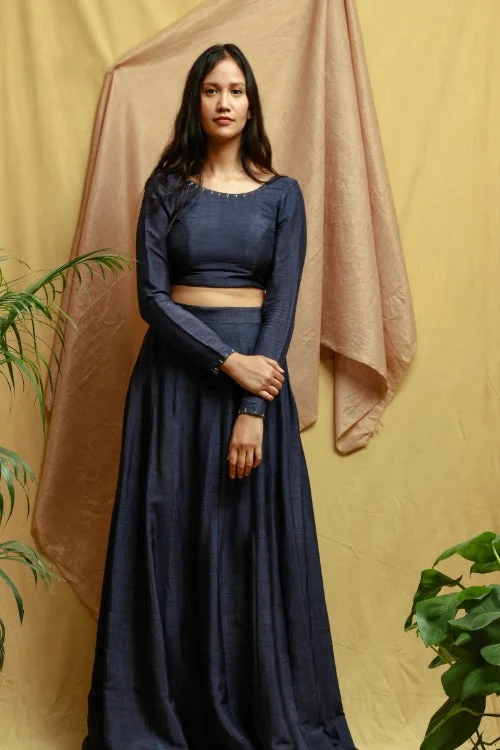 Chambray & Co.s Viyan Blouse and Skirt Set Elegant Office Blouse