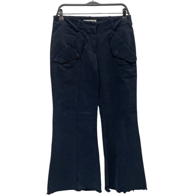 Acne Studios/Wide Leg Pants/36/Cotton/NVY/ Chic Wool Trousers