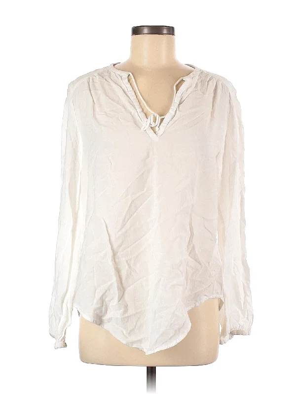 Long Sleeve Blouse Pastel Color Blouse