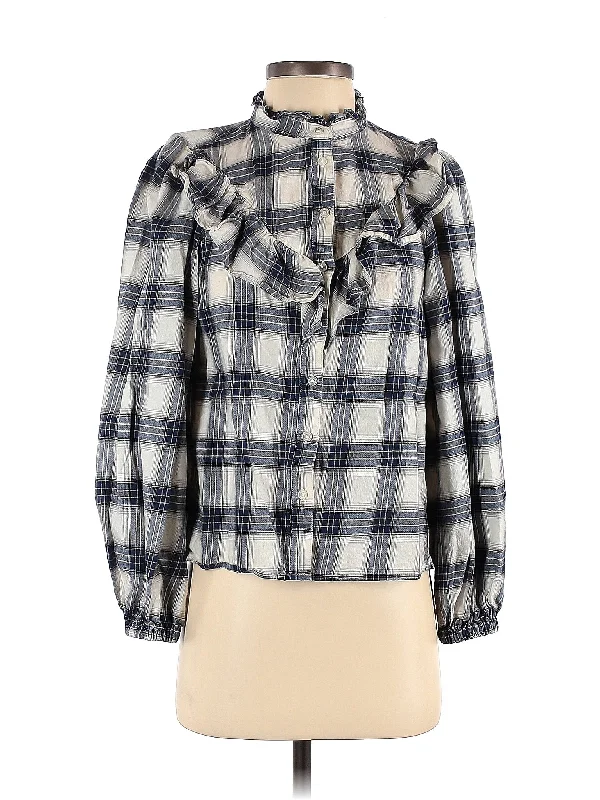 Long Sleeve Blouse Soft Knit Blouse