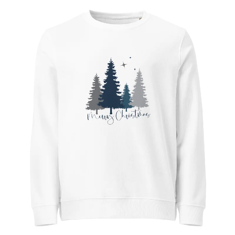 Merry Christmas Tree Graphics Women Organic Sweatshirt Hoodie with Ribbed Cuffs Snug Fit Comfort Merry Christmas Tree Graphics Women Organic Sweatshirt Hoodie with Ribbed Cuffs Snug Fit Comfort