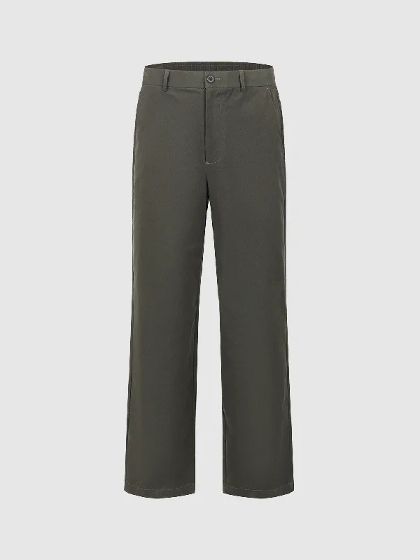 Regular Straight Pants Elegant Dress Pants