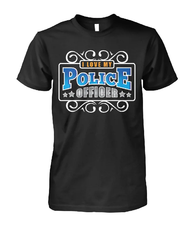 I Love my Police Officer Shirts and Hoodies Hooded Sweatshirt Casual Wear Street Style I Love my Police Officer Shirts and Hoodies Hooded Sweatshirt Casual Wear Street Style