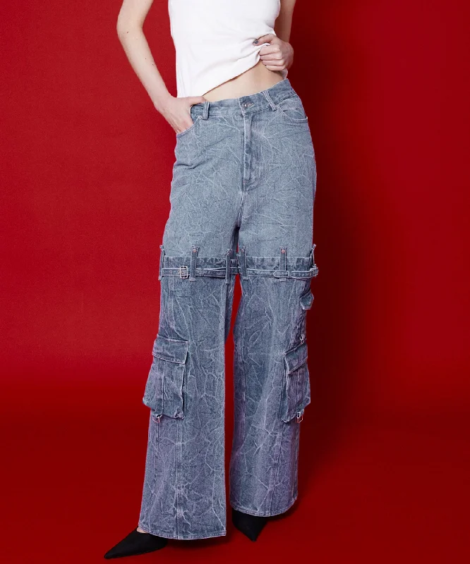 【SALE】Cargo Denim Pants Classic Chino Pants