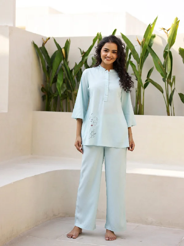 Women Cotton Night Suit with Pant Comfortable Jogging Pants