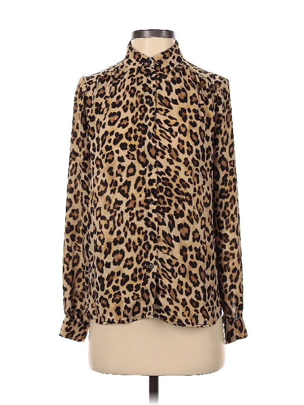 Long Sleeve Blouse Chic Square Blouse