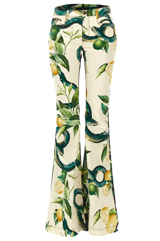 Flare Denim Pant Soft Stretch Leggings