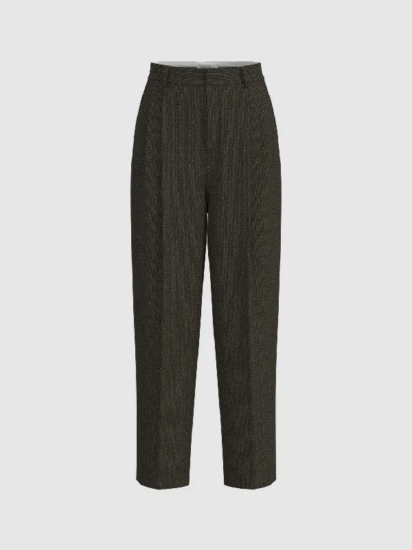Regular Carrot Fit Pants Cozy Knit Pants