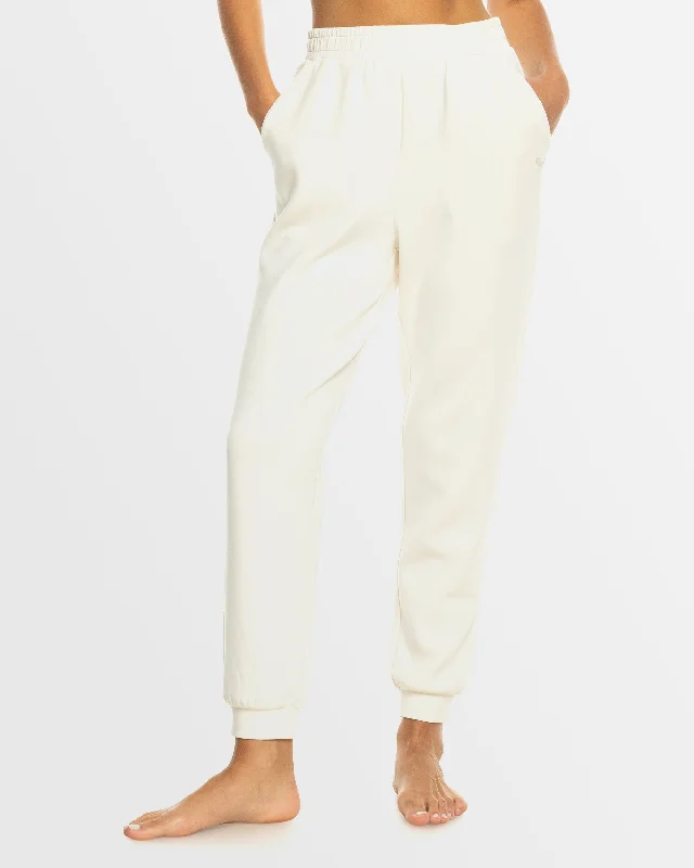 Womens Rise & Vibe Sweet Elastic Waist Pants High-Waist Jogger Pants