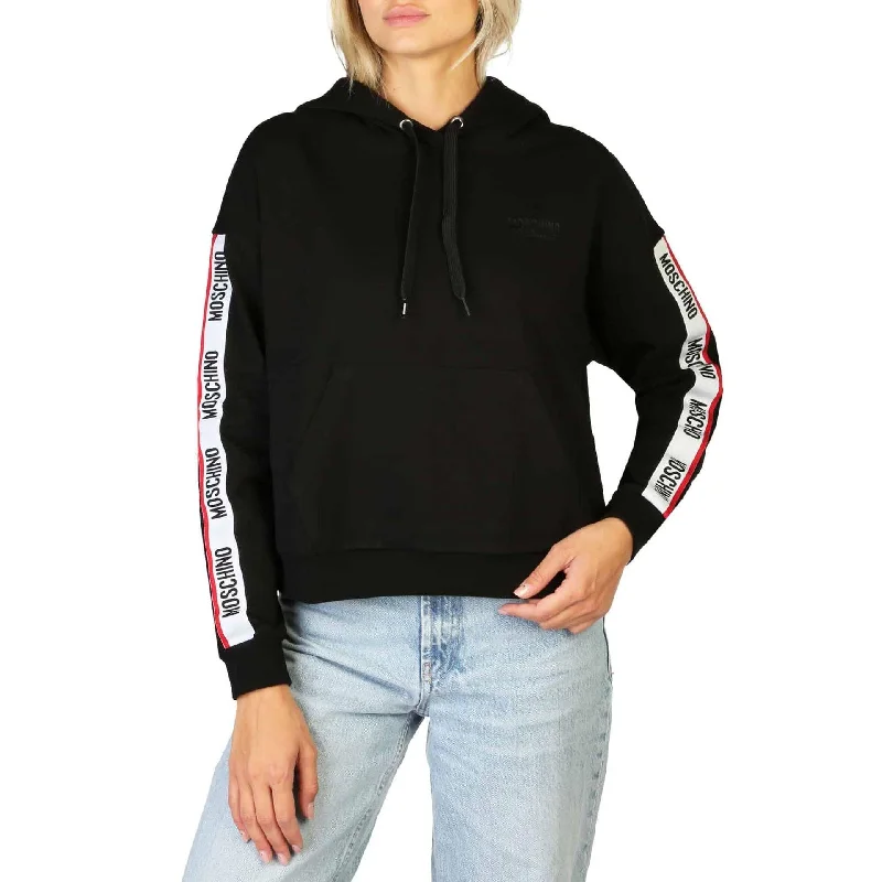 Moschino Sweatshirts Hoodie with Full-Zip Functional Layering