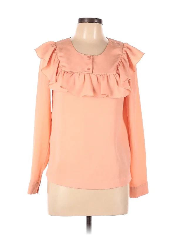 Long Sleeve Blouse Slim Fit Blouse