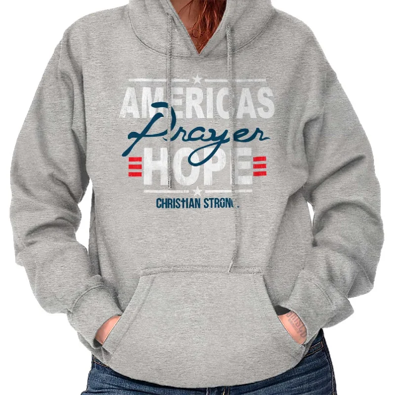 America's hope Hoodie Hoodie with Embroidery Detailed Premium