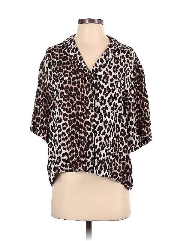 Short Sleeve Blouse Modern Work Blouse