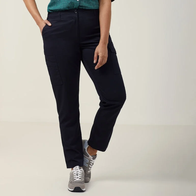 NNT Uniforms Poly Viscose Gaberdine Flex Waist Slim Pant (CAT3T7) Trendy Palazzo Pants