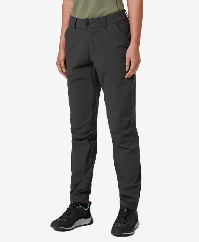 W BRONA SOFTSHELL PANT, Ebony Relaxed Linen Pants