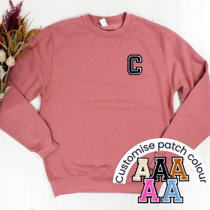 Patch 22 Adults Dusty Pink Initial Sweatshirt Hoodie with Hood Adjustable Protection Patch 22 Adults Dusty Pink Initial Sweatshirt Hoodie with Hood Adjustable Protection