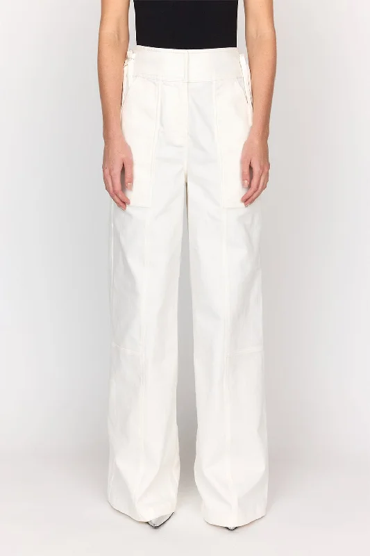 ASYPYN PANT - WHITE Comfortable Cargo Pants