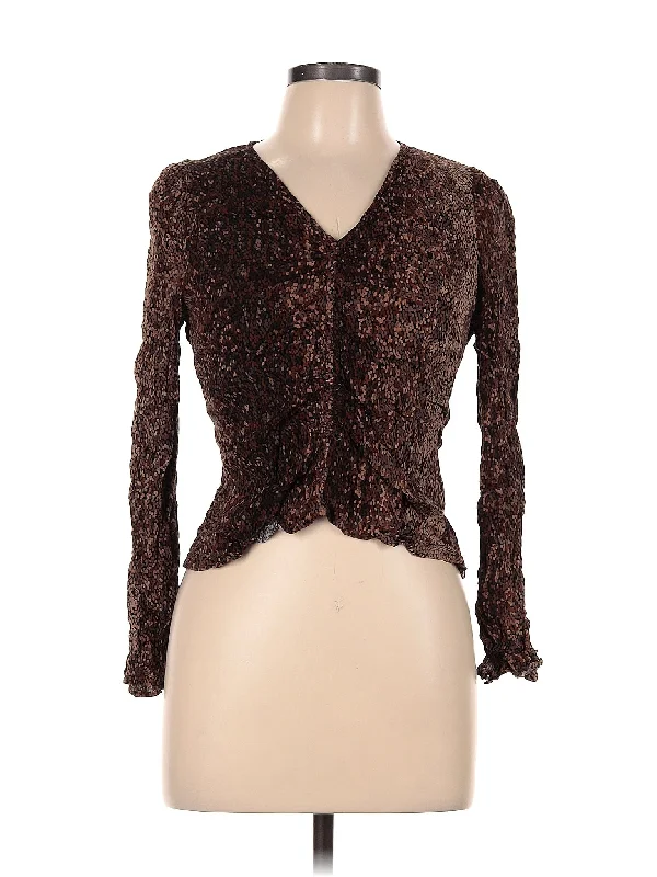 Long Sleeve Blouse Double-Layered Blouse