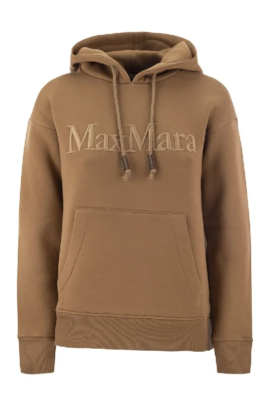 AGRE - Jersey sweatshirt with embroidery Hoodie with V-Neck Classic Versatile