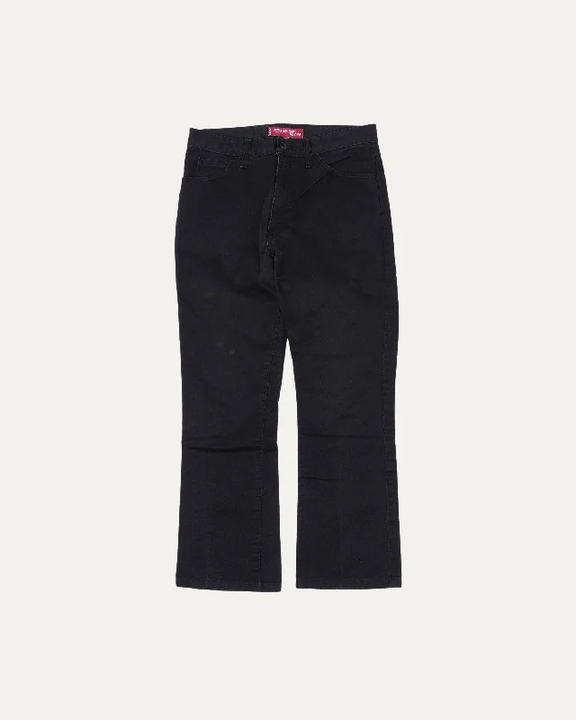 Levi's Cotton Twill Flared Pants Classic Cropped Pants