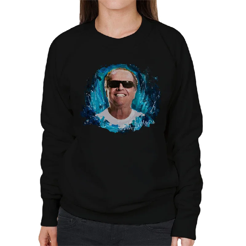 Sidney Maurer Original Portrait Of Jack Nicholson Women's Sweatshirt Hoodie with Mesh Breathable Sporty Sidney Maurer Original Portrait Of Jack Nicholson Women's Sweatshirt Hoodie with Mesh Breathable Sporty