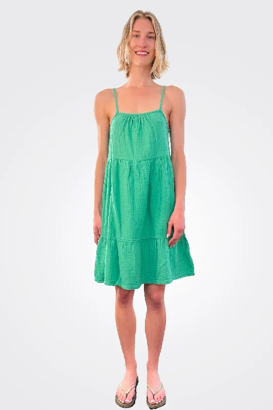Cami Tiered Dress - Shamrock