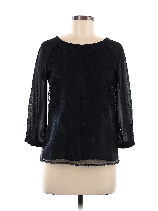 3/4 Sleeve Blouse Embroidered Cotton Blouse