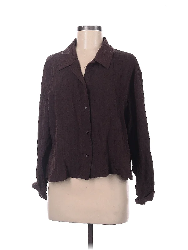 Long Sleeve Blouse Floral Chiffon Blouse