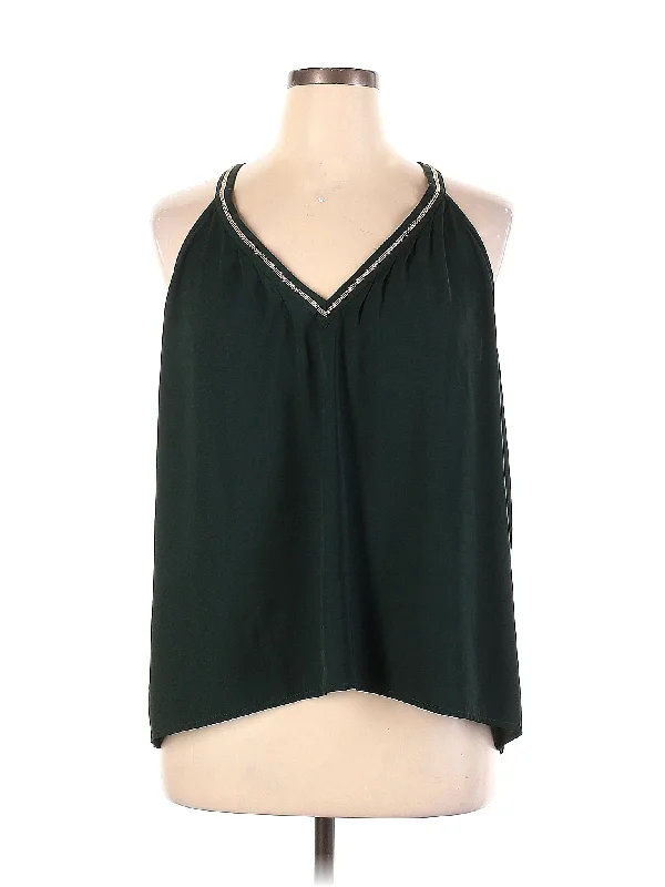 Sleeveless Blouse Satin Bow Blouse