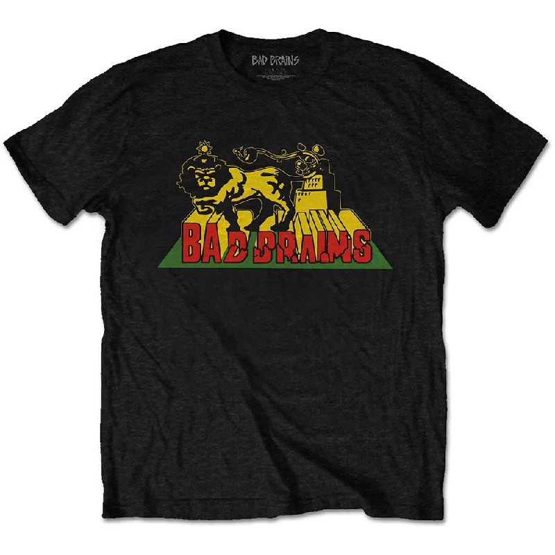Bad Brains | Official Band T-Shirt | Lion Crush Front Pockets Side Pockets Patch Pockets Bad Brains | Official Band T-Shirt | Lion Crush Front Pockets Side Pockets Patch Pockets