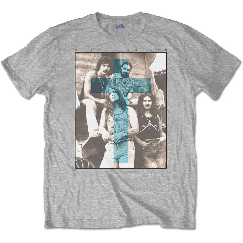 Black Sabbath | Official Band T-Shirt | Blue Cross Iron Safe Non-Iron Wrinkle Free
