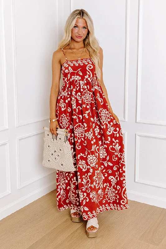 Tucson Sunset Floral Maxi Dress Fashionable Printed Maxi Dress