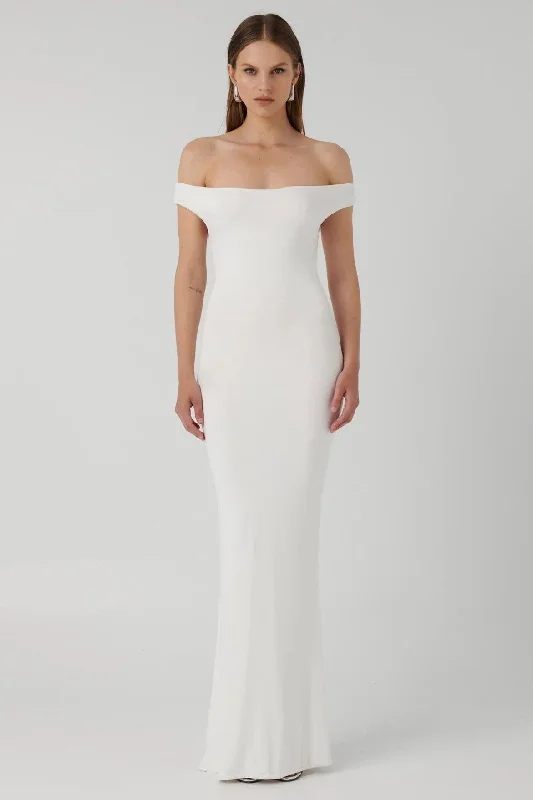 Adalee Maxi Dress - Vanilla Casual Maxi Dress with Pockets