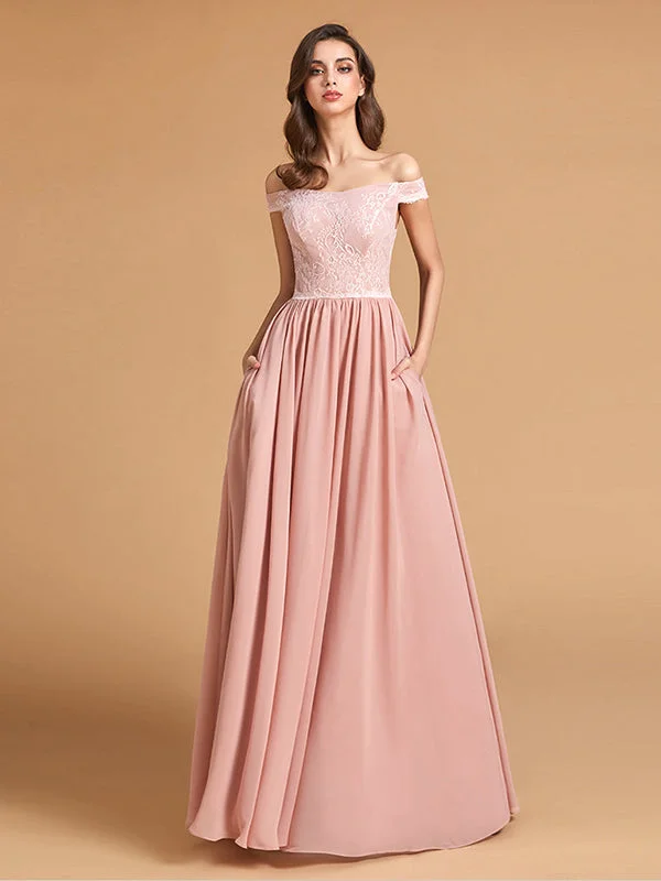Elegant Off The Shoulder Bridesmaid Maxi Dresses with Pockets Stylish Empire Waist Maxi Dress Elegant Off The Shoulder Bridesmaid Maxi Dresses with Pockets Stylish Empire Waist Maxi Dress