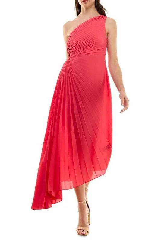 Nicole Miller MD4S10936 - One Shoulder Asymmetric Hem Maxi Dress Trendy Satin Maxi Dress Nicole Miller MD4S10936 - One Shoulder Asymmetric Hem Maxi Dress Trendy Satin Maxi Dress