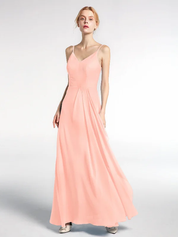 V-neck Chiffon Simple Maxi Dress with Spaghetti Straps-Coral Trendy Short Sleeve Maxi Dress V-neck Chiffon Simple Maxi Dress with Spaghetti Straps-Coral Trendy Short Sleeve Maxi Dress