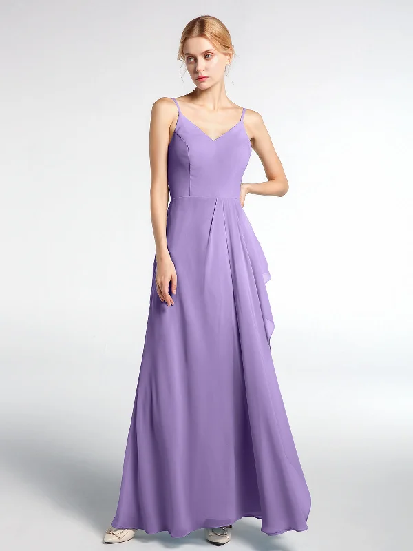 V-neck Chiffon Simple Maxi Dress with Spaghetti Straps-Tahiti Trendy Short Sleeve Maxi Dress V-neck Chiffon Simple Maxi Dress with Spaghetti Straps-Tahiti Trendy Short Sleeve Maxi Dress