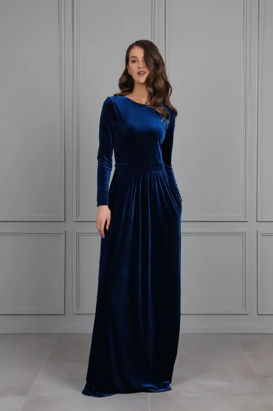 Winter Bridesmaid Velvet Dress With Pockets Wedding Guest Dress Maxi Dress Elegant Formal Dress Elegant Maxi Dress with Lace Winter Bridesmaid Velvet Dress With Pockets Wedding Guest Dress Maxi Dress Elegant Formal Dress Elegant Maxi Dress with Lace