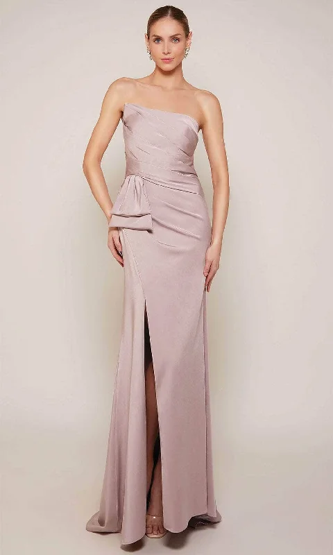 Alyce Paris 27658 - Strapless Bow Peplum Formal Gown
