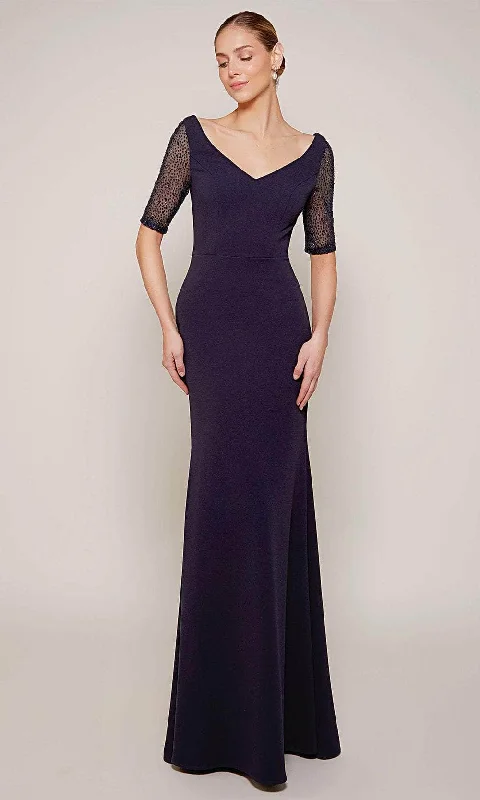 Alyce Paris 27677 - Beaded Illusion Sleeve Formal Gown