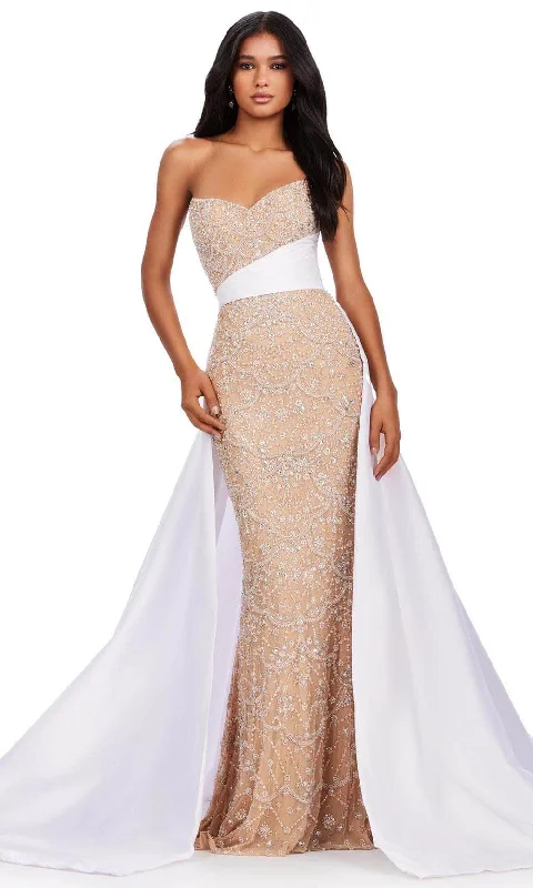 Ashley Lauren 11571 - Strapless Beaded Evening Gown