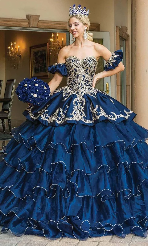 Dancing Queen - 1637 Embellished Sweetheart Tiered Ballgown
